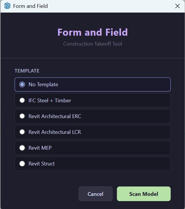 Template picker